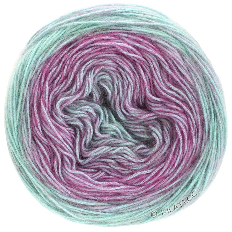 Lana Grossa ECOPUNO Dégradé | 401-Fuchsia/Mint