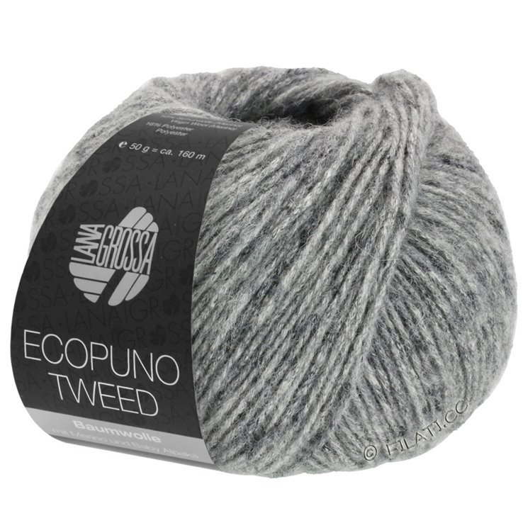 Lana Grossa ECOPUNO Tweed | 313-Grau meliert