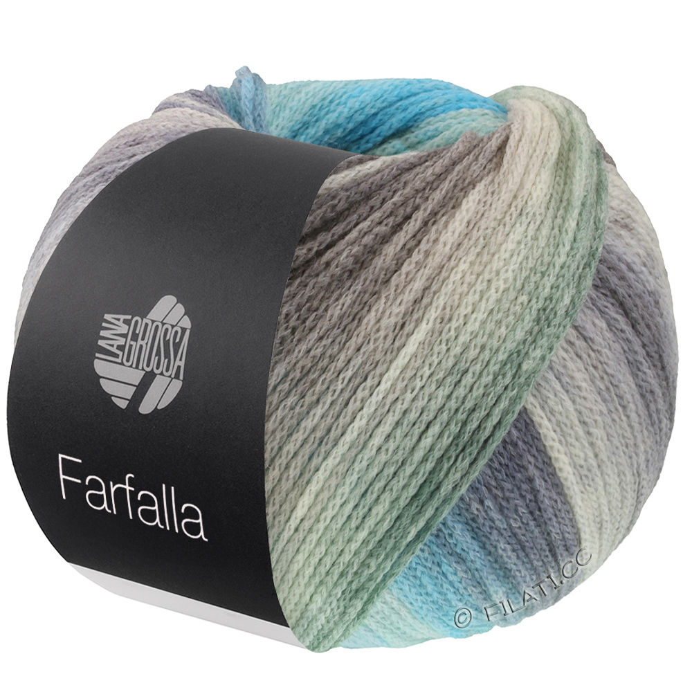 Lana Grossa FARFALLA | 15-Dunkelblau/Hellblau/Dunkelgrau/Hellgrau/Umbra/Türkis/Brombeer/Graulila/Beige/Petrol/Weinrot/Rosa/Grün