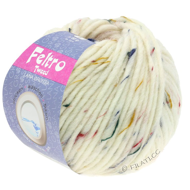 Lana Grossa FELTRO Tweed | 651-Rohweiß