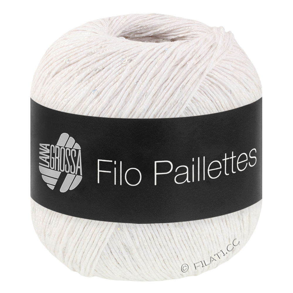 Lana Grossa FILO PAILLETTES | 01-Weiß