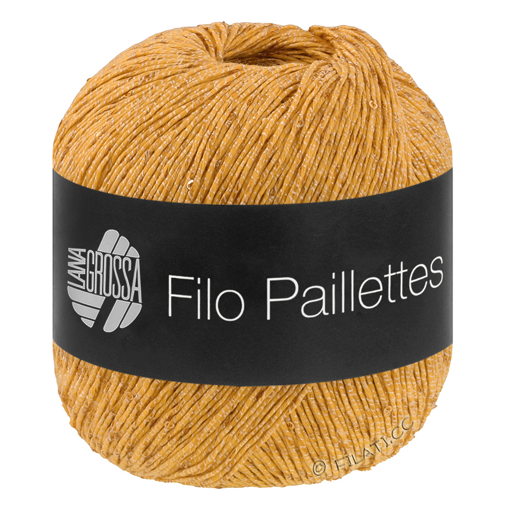 Lana Grossa FILO PAILLETTES | 04-Dottergelb