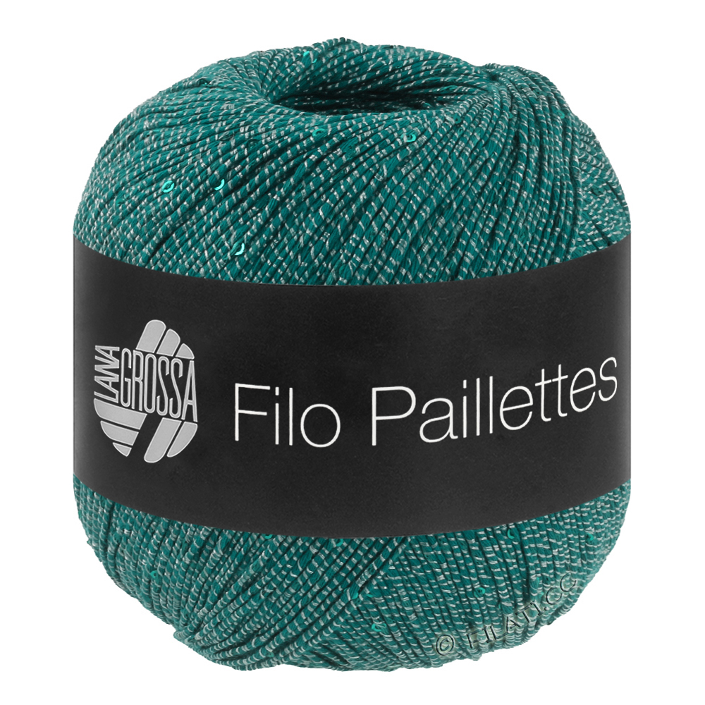 Lana Grossa FILO PAILLETTES | 10-Petrol