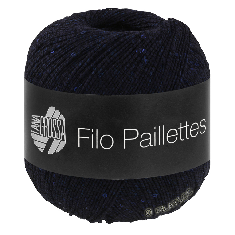 Lana Grossa FILO PAILLETTES | 15-Nachtblau