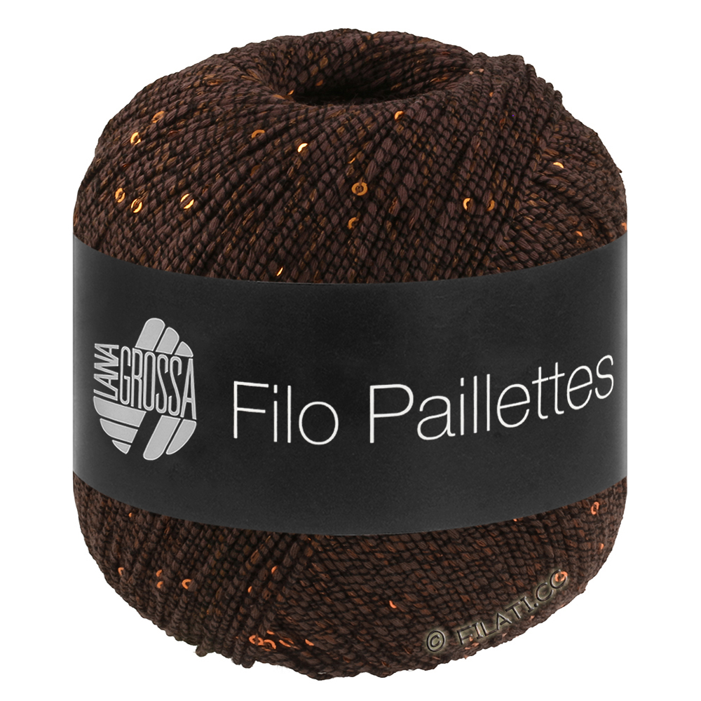 Lana Grossa FILO PAILLETTES | 16-Mokka
