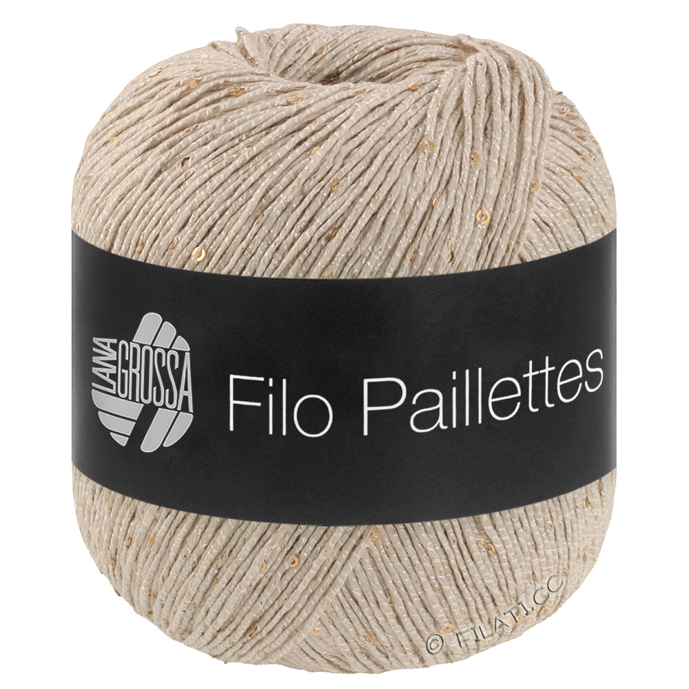 Lana Grossa FILO PAILLETTES | 18-Hellbeige