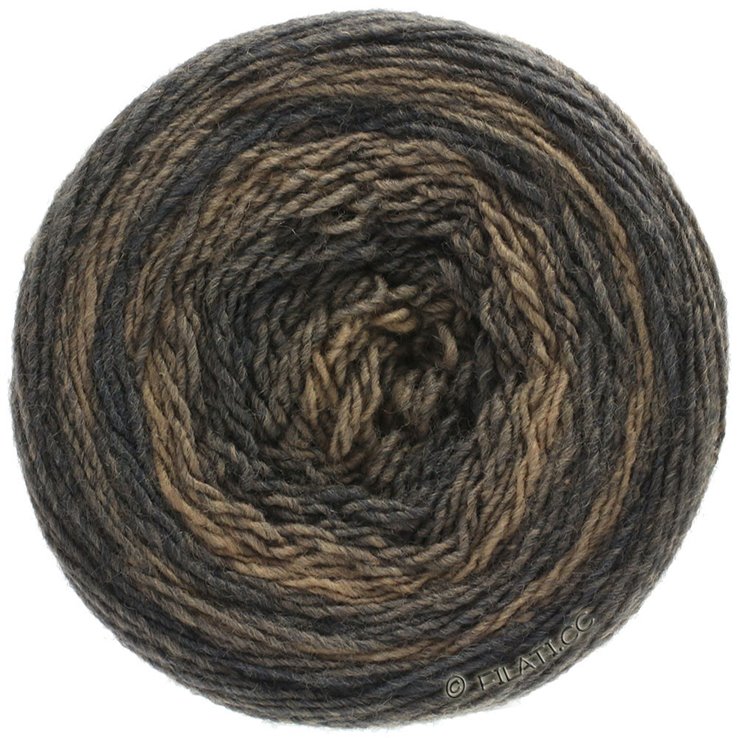 Lana Grossa GOMITOLO 200 Degradé | 304-Taupe/Schlamm