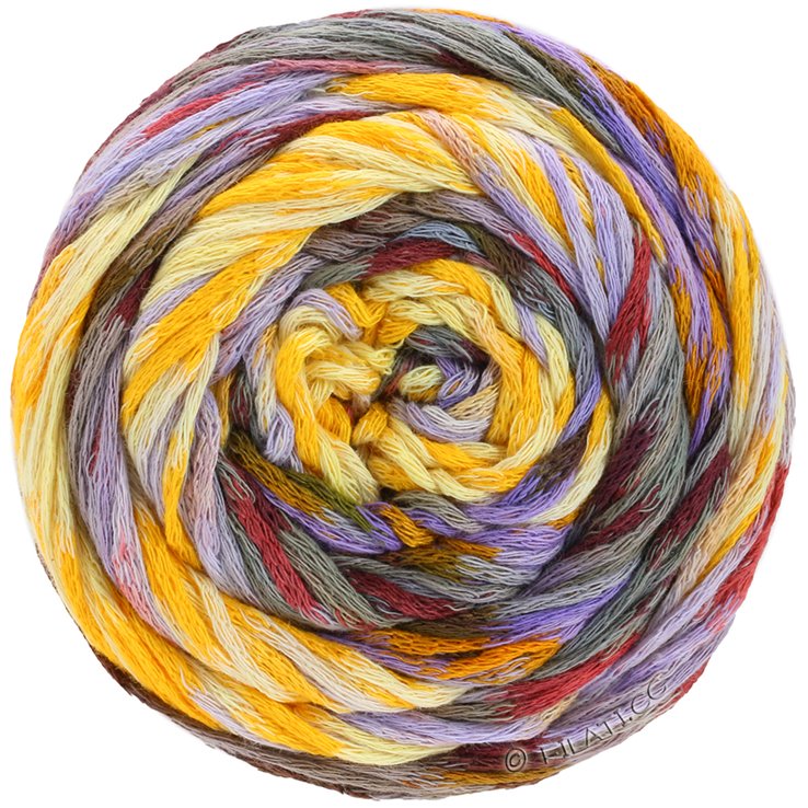 Lana Grossa GOMITOLO SELEZIONE 3 | 3002-Lila/Vanille/Dottergelb/Burgund/Hellgrau/Dunkelgrau