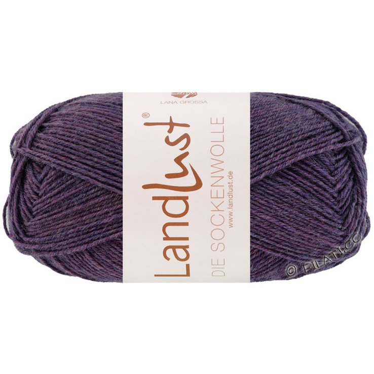 Lana Grossa LANDLUST DIE SOCKENWOLLE 50g Mélange | 1601-Dunkelviolett meliert