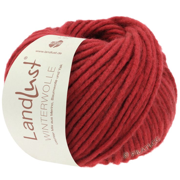 Lana Grossa LANDLUST WINTERWOLLE | 04-Karminrot meliert