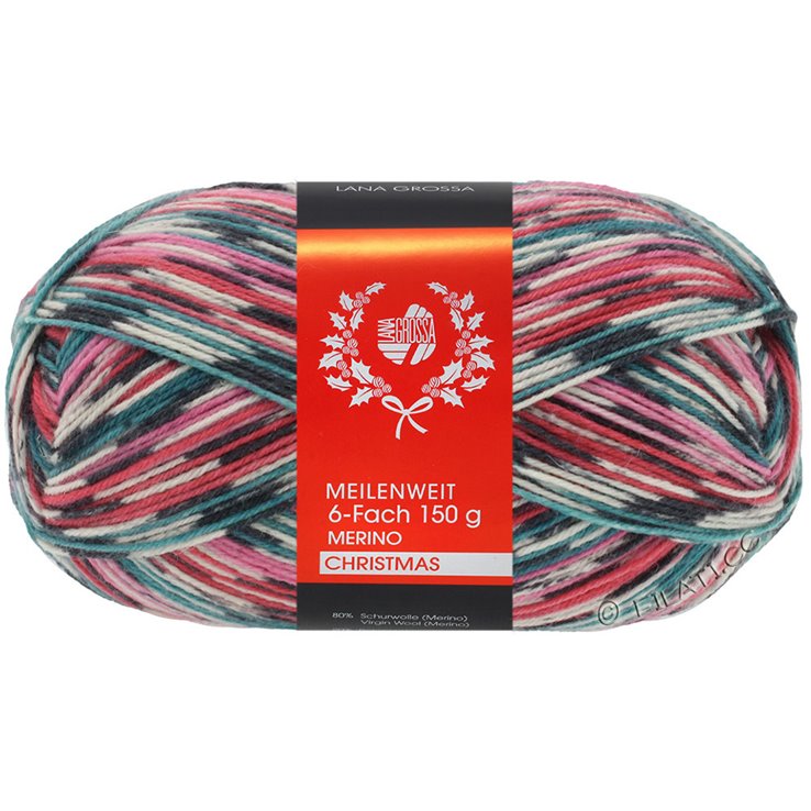 Lana Grossa MEILENWEIT 6-FACH 150g Merino Christmas | 0315-