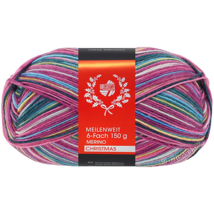Lana Grossa MEILENWEIT 6-FACH 150g Merino Christmas | 0318-