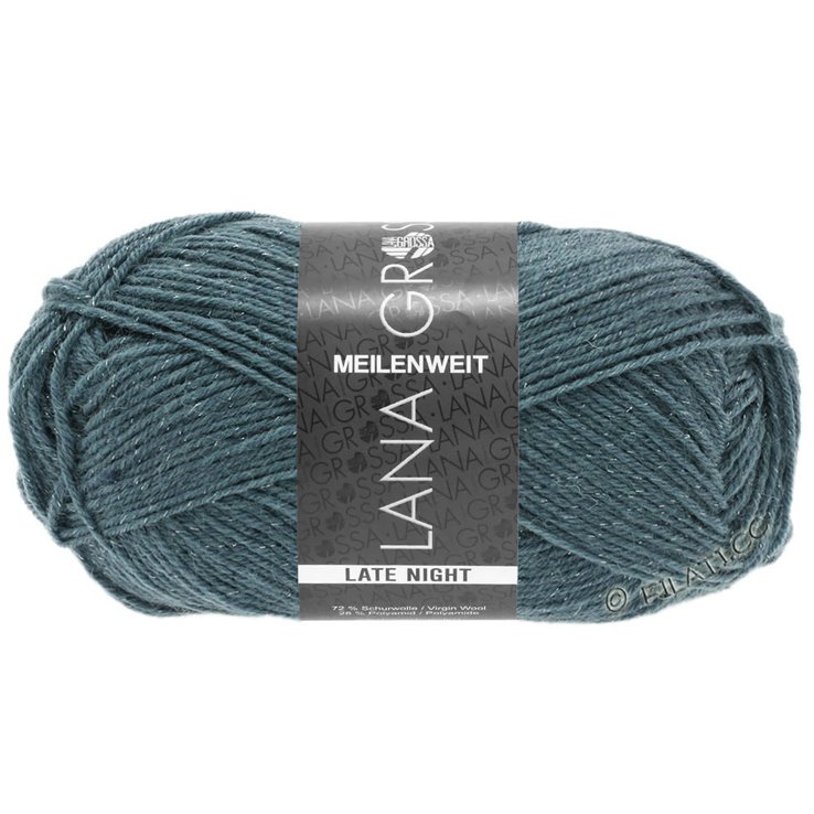 Lana Grossa MEILENWEIT 50g Late Night | 2906-Graublau