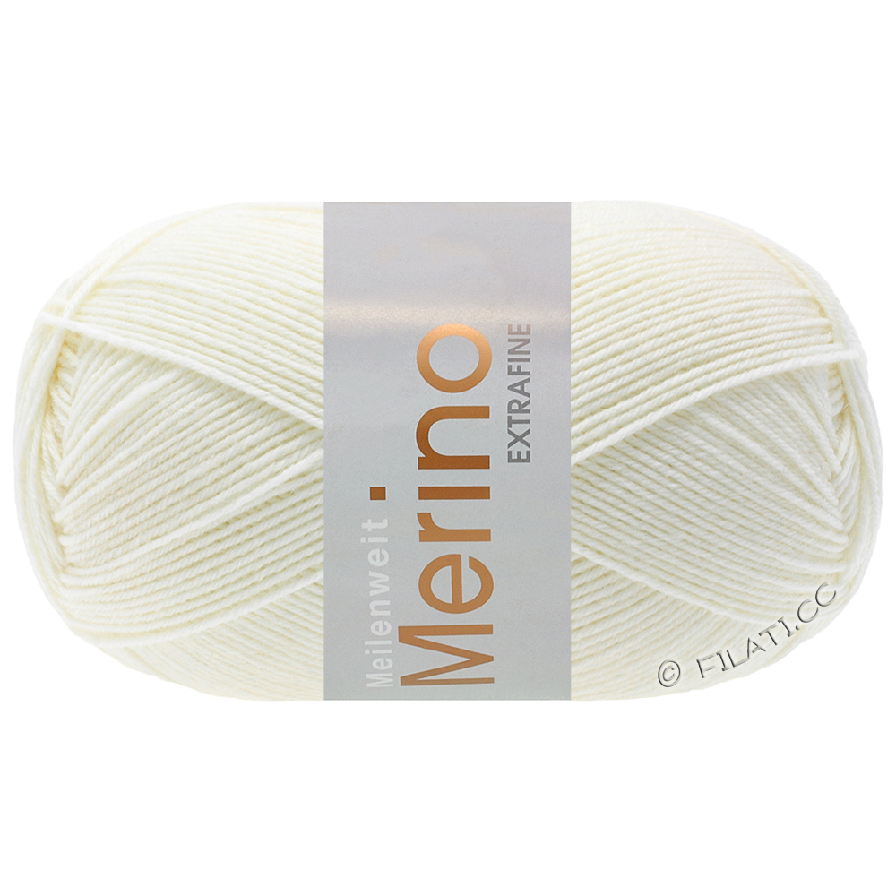 Lana Grossa MEILENWEIT 100g Merino Extrafine | 2477-Brilliantweiß