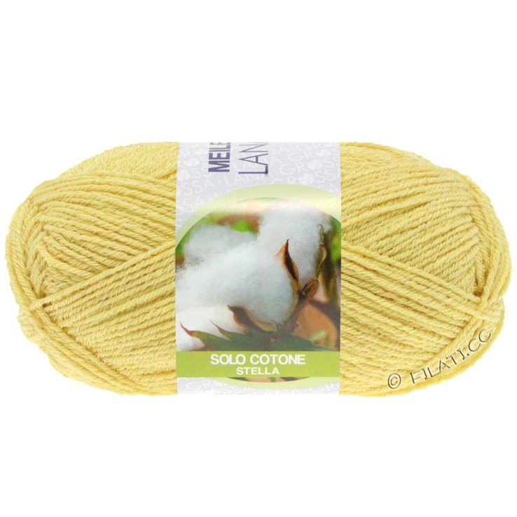 Lana Grossa MEILENWEIT 50g Solo Cotone Stella | 3603-Gelb