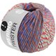 Lana Grossa MERINO TWISTER | 17-Blau/Tomatenrot/Rosa/Minttürkis/Tonrot/Graubraun