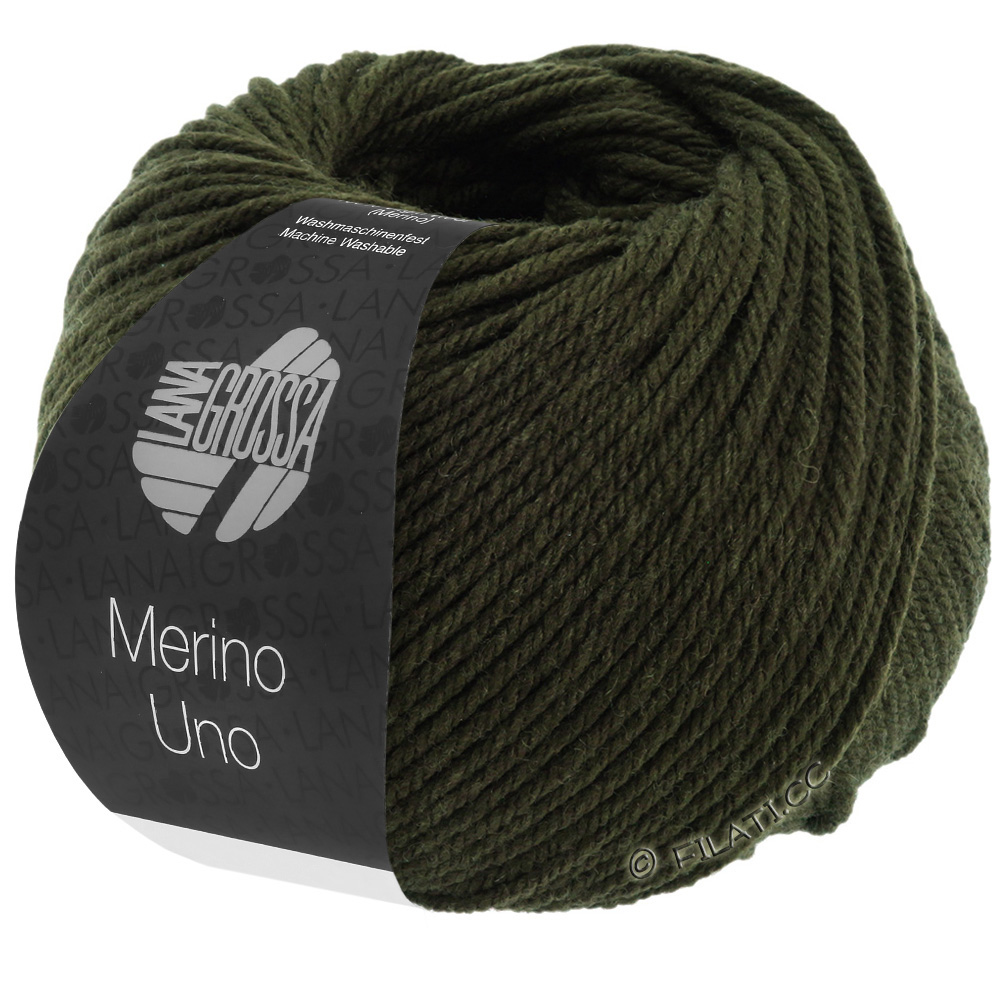 Lana Grossa MERINO UNO | 72-Schwarzgrün