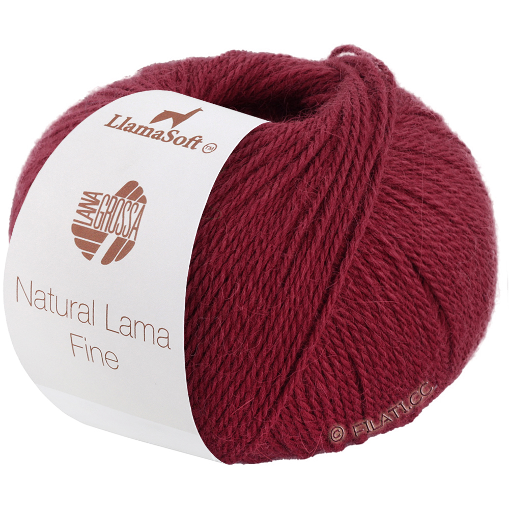 Lana Grossa NATURAL LAMA FINE | 117-Weinrot