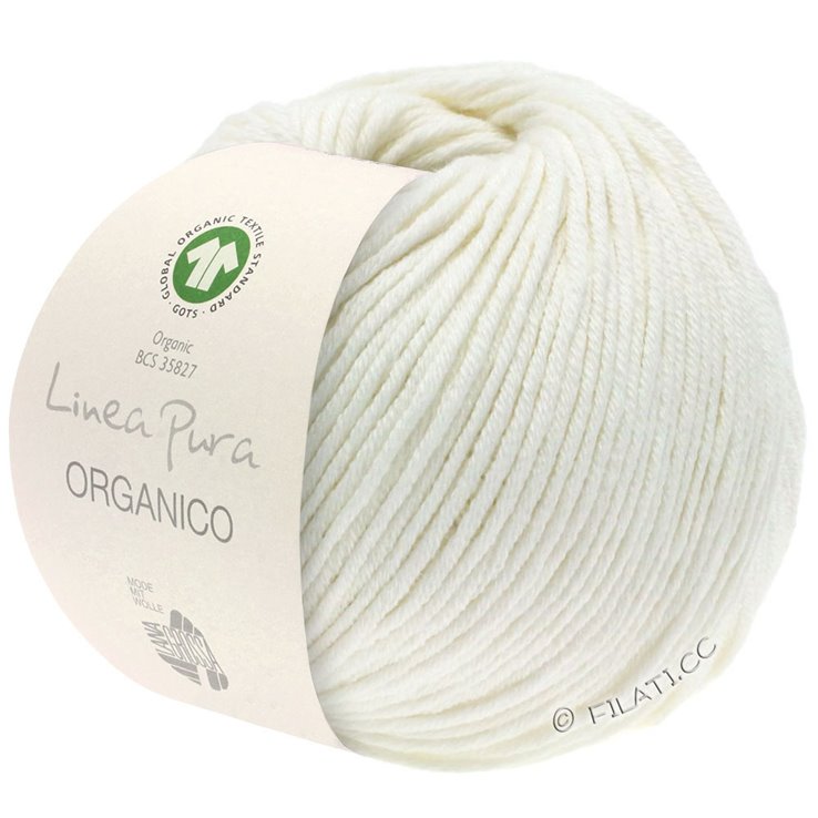 Lana Grossa ORGANICO (Linea Pura) | 007-Weiß