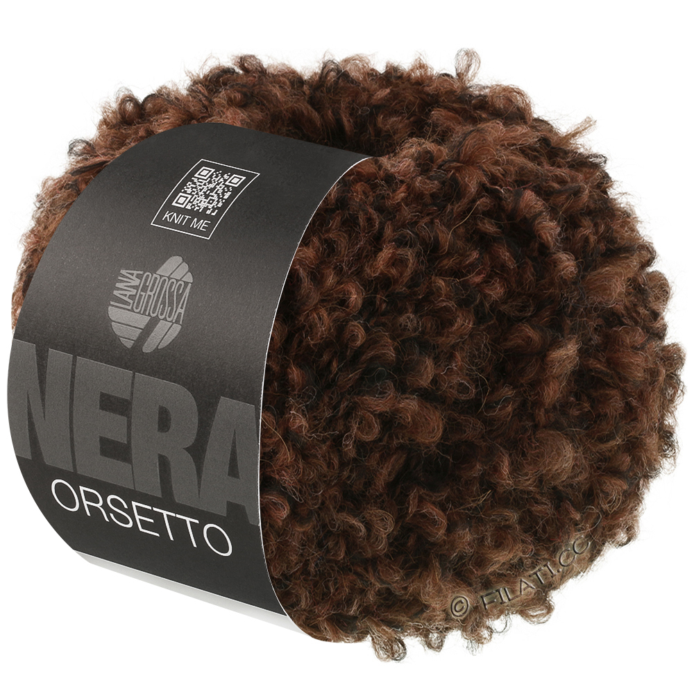 Lana Grossa ORSETTO Moulinè (Nera) | 103-Braun/Schwarz