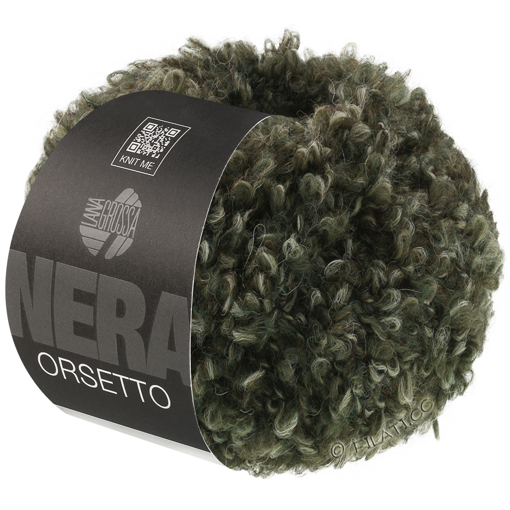 Lana Grossa ORSETTO Moulinè (Nera) | 108-Waldgrün/Graugrün