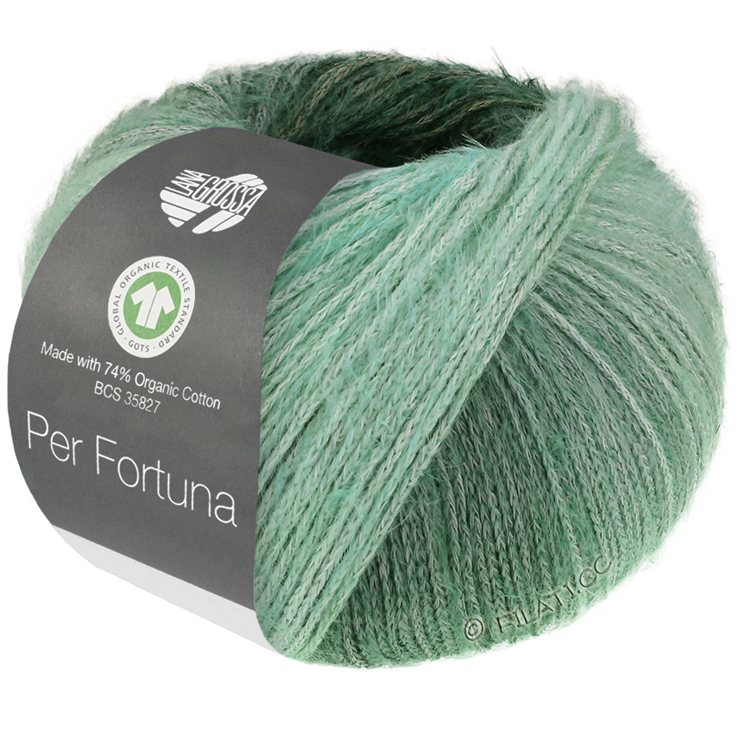Lana Grossa PER FORTUNA DÉGRADÉ (GOTS) | 102-Graugrün/Schwarzgrün/Jade/Natur