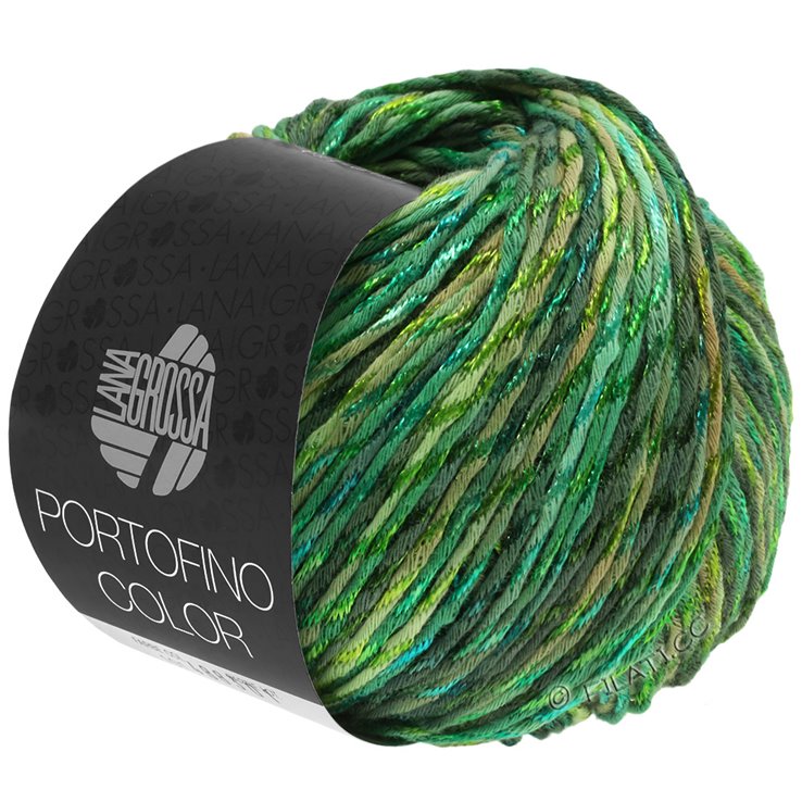 Lana Grossa PORTOFINO Color | 105-Schilfgrün/Lindgrün/Grasgrün/Tanne