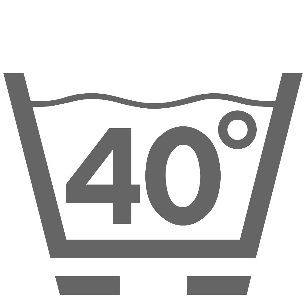 Waschen 40°C (sehr schonend)