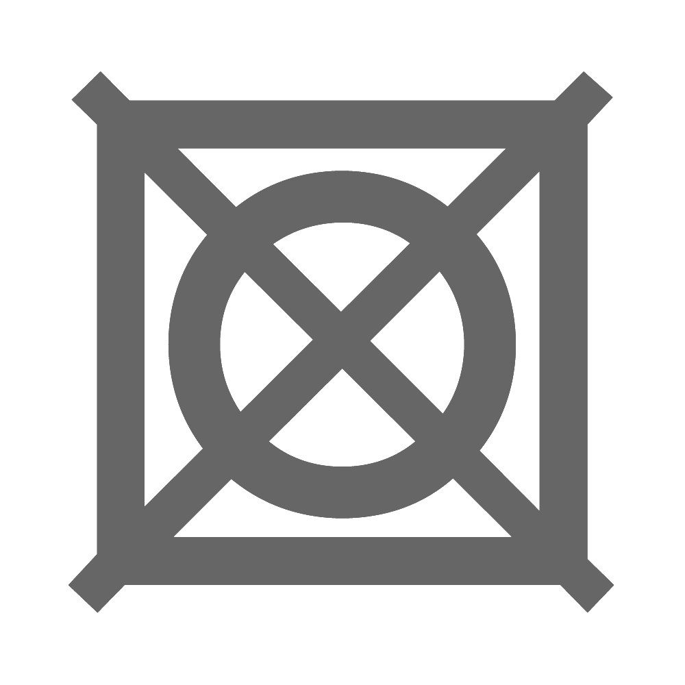 Trocknen im Wäschetrockner nicht erlaubt