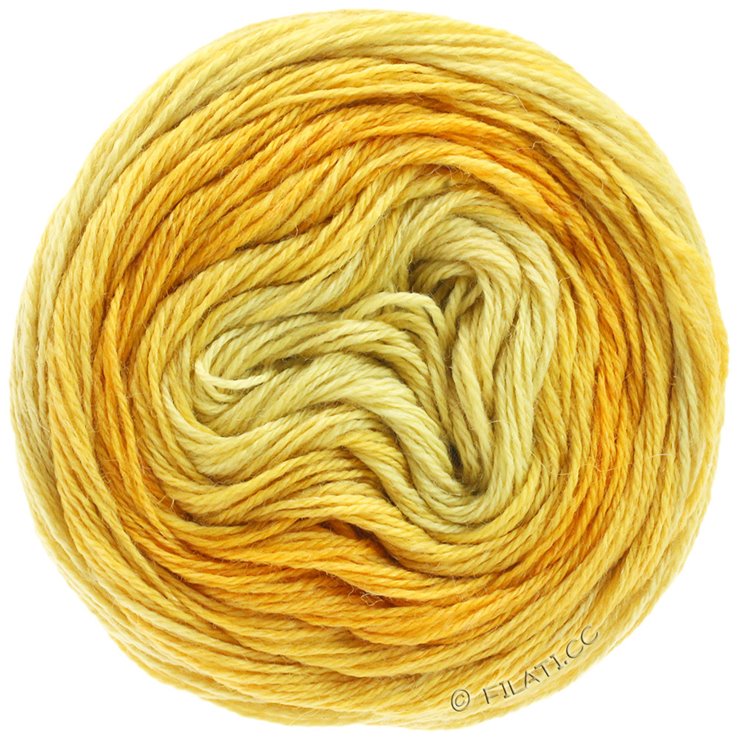 Lana Grossa SLOW WOOL LINO Dégradé | 201-Vanille/Dottergelb/Safrangelb