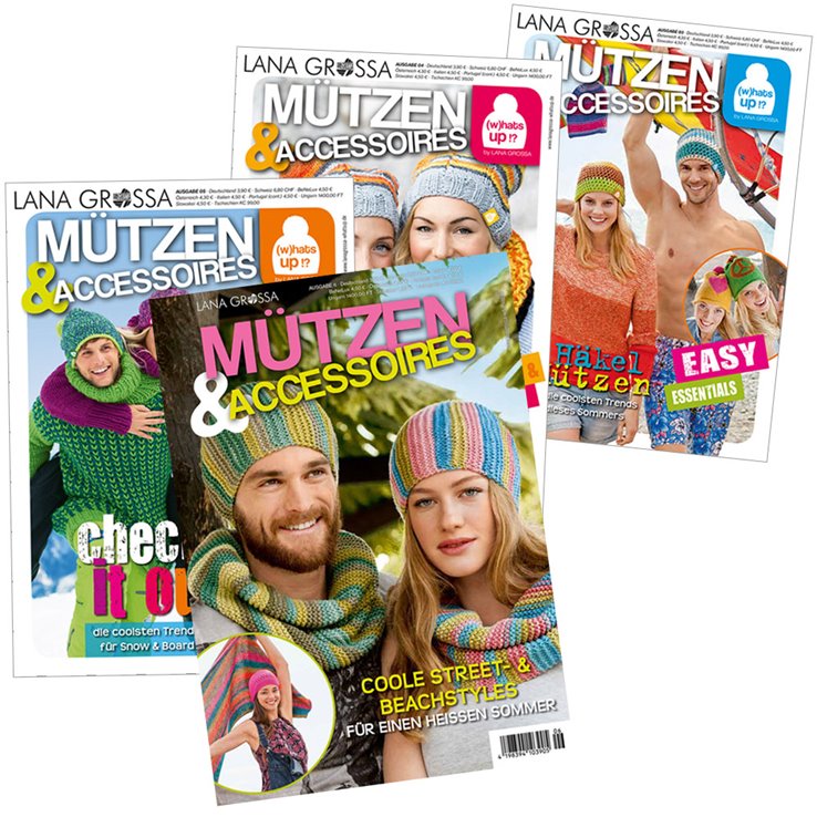 Lana Grossa Mützen & Accessoires No. 3, 4, 5 & 6