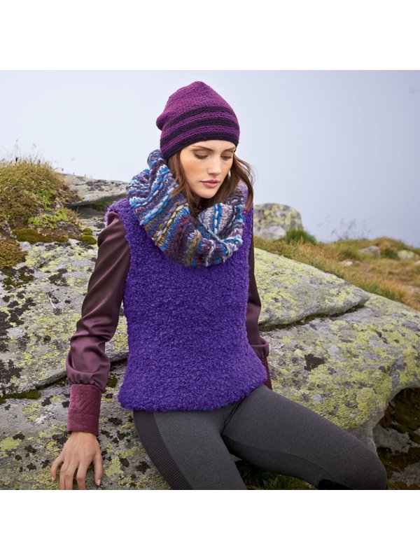 Lana Grossa LOOP IM HEBEMASCHENMUSTER Lei Colormix