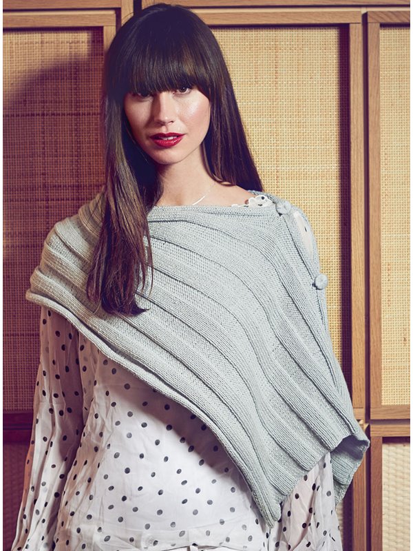 Lana Grossa OFFENER MINI-PONCHO 365 Cashmere