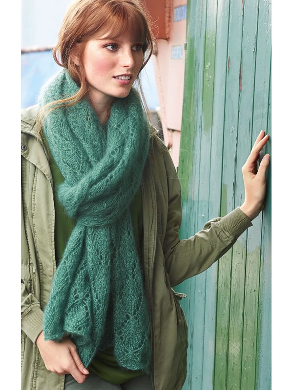 Lana Grossa ZARTE LOCHMUSTER-STOLA Silkhair