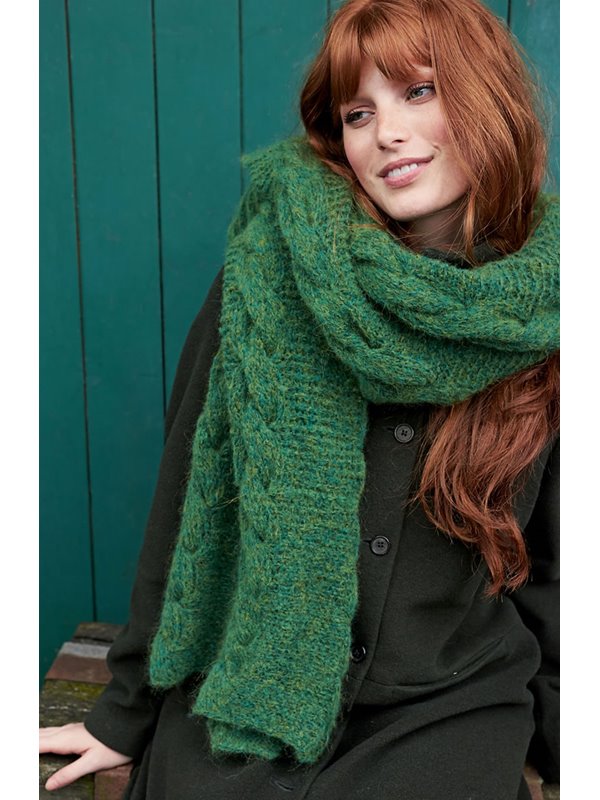 Lana Grossa FLUFFIGE ZOPFSTOLA Garzato Fleece