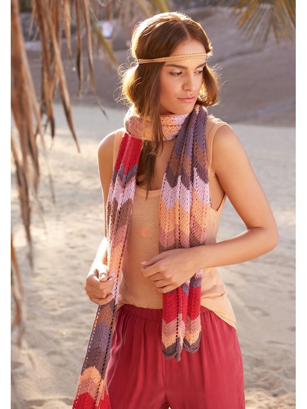 Lana Grossa ZICK-ZACK SCHAL 365 Cashmere