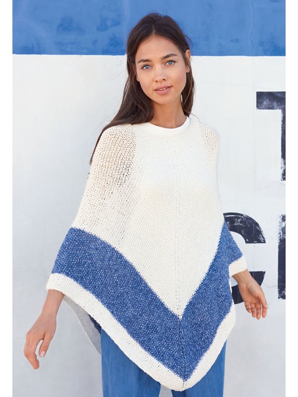 Lana Grossa PONCHO Denim