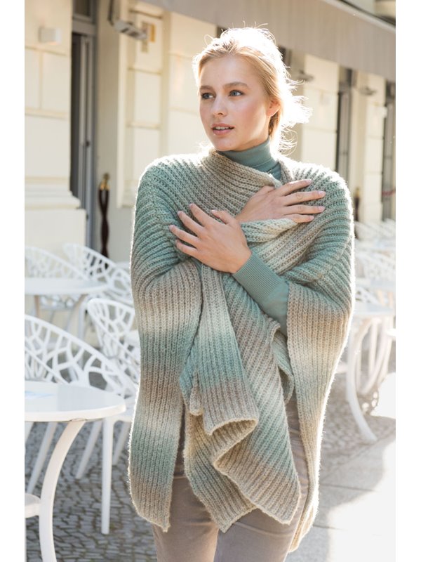 Lana Grossa UMSCHLAGTUCH/PONCHO Super Color