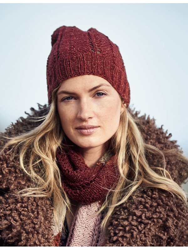 Lana Grossa DAMENMÜTZE IM ZICKZACKMUSTER Mary’s Tweed