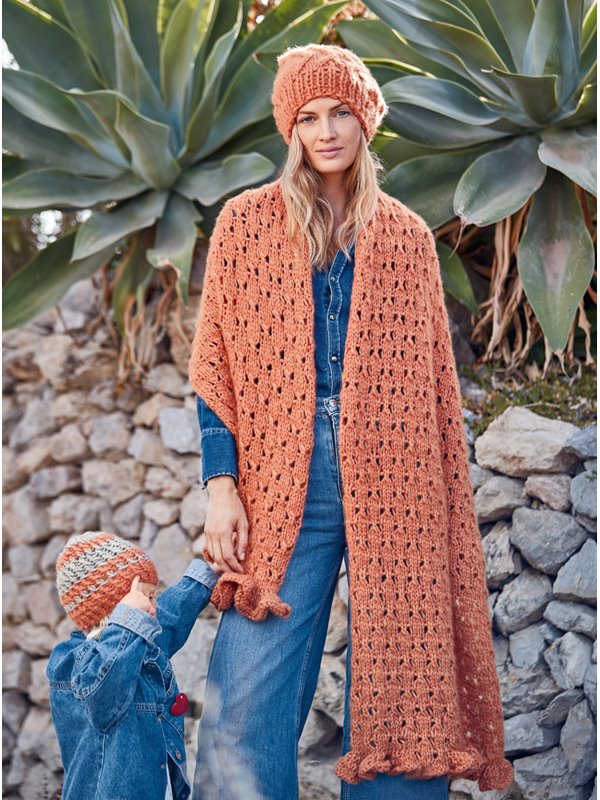 Lana Grossa STOLA MIT RÜSCHE Lala Berlin Lovely Cashmere