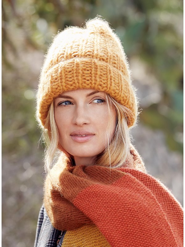 Lana Grossa MÜTZE RIPPENMUSTER Lala Berlin Lovely Cashmere