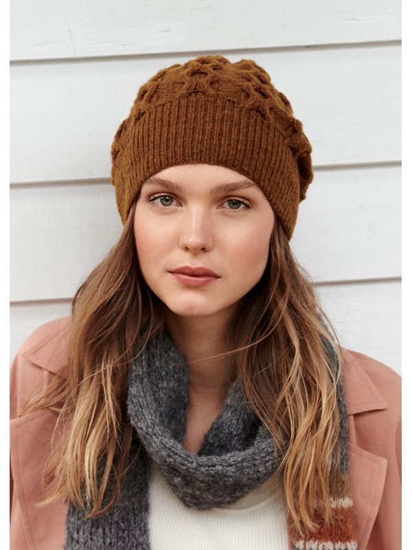 Lana Grossa MÜTZE MIT ZOPF Cashmere 16 Fine