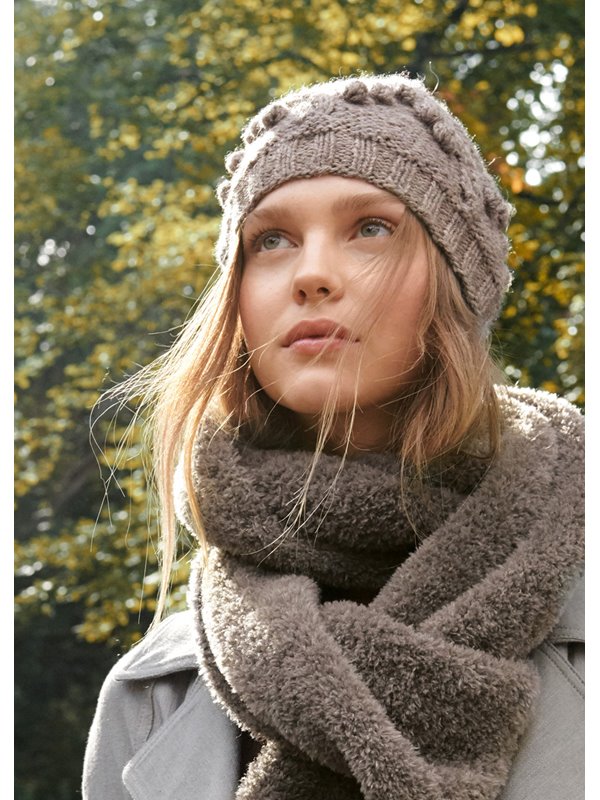 Lana Grossa MÜTZE MIT NOPPEN Alta Moda Alpaca