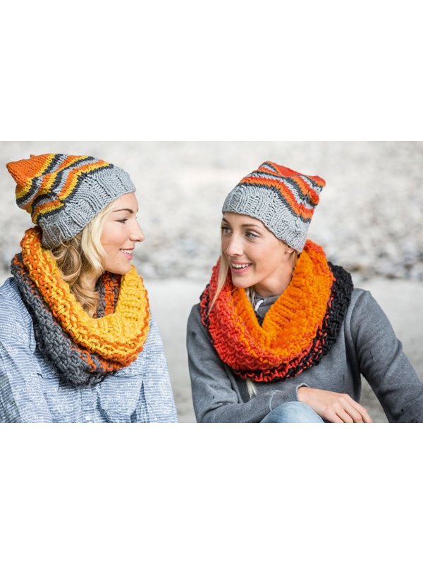 Lana Grossa MÜTZE Mille II uni/neon