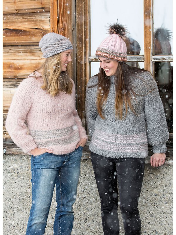 Lana Grossa PULLI MIT WEITEN ÄRMELN Bombolo/Lei
