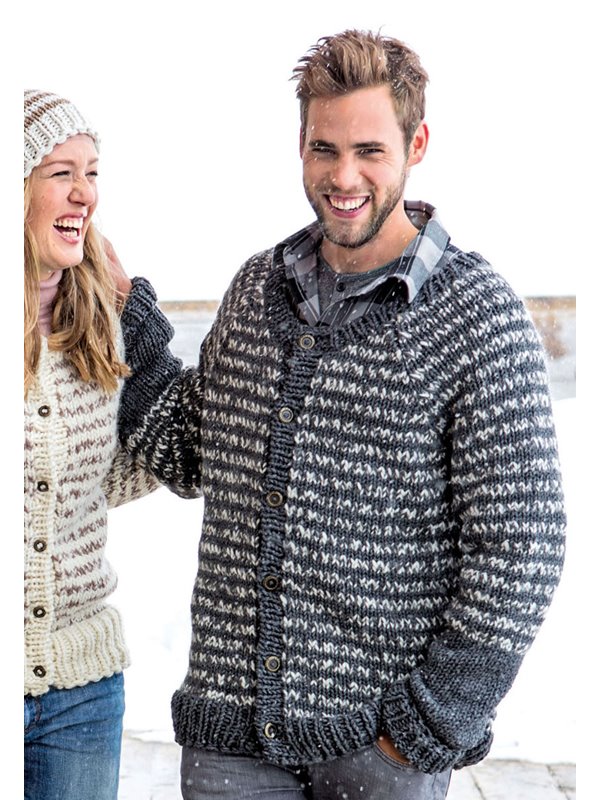 Lana Grossa HERRENJACKE Mille II/Lei Mouliné