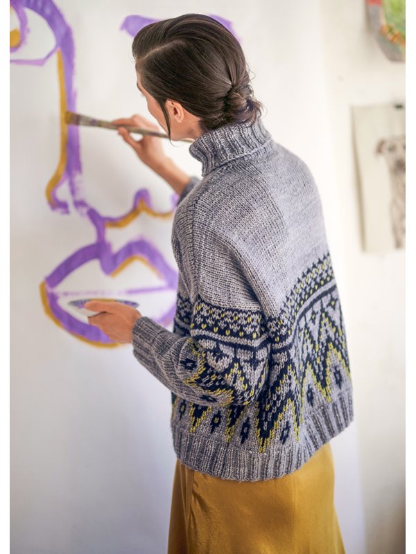 Lana Grossa PULLOVER MIT NORWEGERMUSTER Brigitte No. 2 Vintage & Brigitte No. 2