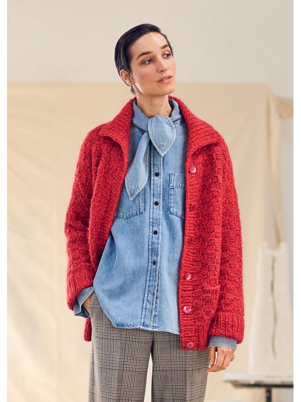 Lana Grossa JACKE MIT TASCHEN Brigitte Silkdream, Brigitte No. 2 & Brigitte No. 3