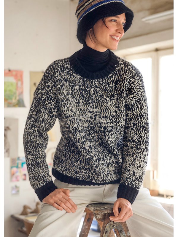 Lana Grossa MELIERTER PULLOVER Brigitte No. 2