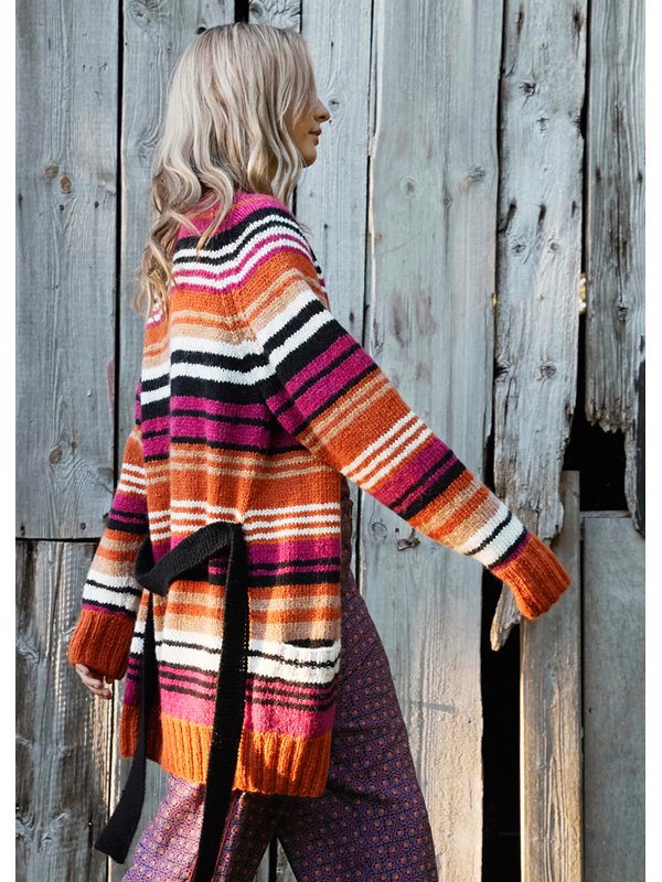 Lana Grossa RAGLAN-STREIFENJACKE Brigitte No. 2